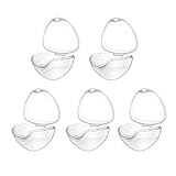 Dummy Case 5Pcs Transparent Pacifier Case Pacifier Holder Box BPA-Free Nipple Shield Case...