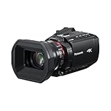 Panasonic HC-X1200E 4K 60p Palm-Style Camcorder with 25mm Wide-Angle Lens, 24x...