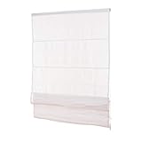Ventanara® Raffrollo ohne Bohren Weiß Klemmfix Raffgardine inklusive Montagematerial 90...