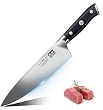 SHAN ZU Küchenmesser Kochmesser Profi Messer, Chefmesser 20cm Deutscher...