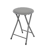 Urban Living Klapphocker Klapp-Hocker Küchenhocker Klappstuhl Sitzhocker Grau