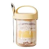 Wiederverwendbare Joghurtbecher mit Deckel – Joghurt-Parfaitbecher – Haferbehälter...