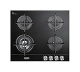 NSL460NCM Gaskochfeld mit 4 Brennern, 60 cm, Schwarz