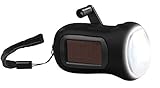 PEARL Solartaschenlampe: Dynamo-Taschenlampe mit Solarpanel, 3 LEDs, 0,4 Watt,...