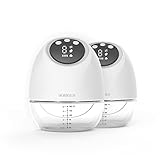 Horigen Doppel tragbare elektrische Milchpumpe, HD-Display, Hands Free Milchpumpen Stillen...