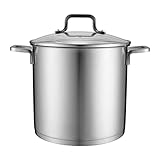 Suppentopf, handelsüblicher 28-Liter-Topf mit Deckel, Dampfgarer mit Glasdeckel,...