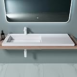 doporro Waschbecken Design Einbauwaschbecken 120x46x13,5 cm Colossum820 aus...