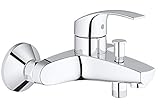 GROHE Eurosmart - Einhand-Wannenbatterie (Wandmontage, automatische Umstellung, S-...