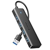 UGREEN 4-Port USB 3.0 Hub USB Verteiler 5Gbps USB Mehrfachstecker USB Splitter für...