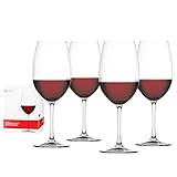 Spiegelau Rotweingläser 710 ml, 4 Stück, Salute, 4720177, Bordeaux Gläser aus...