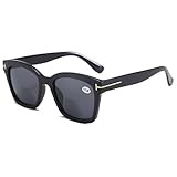 KOOSUFA Mode Bifokale Lese Sonnenbrille Damen Herren Lesebrille mit Sonnenschutz...