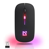 Defender® Touch Silent Bluetooth Maus, kabellos, 2,4 GHz-USB Funkmaus 1600 DPI, Kompakt...