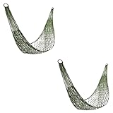 Kisangel 2 STK Portable Hammock Outdoor hängematte Nylon Hängematte netzhängematte...
