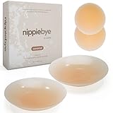Nippiebye Silikon Nippel Covers Wiederverwendbar - Nahtlose Selbstklebende Nippelpads für...