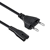 Mcbazel 3m schwarzes Netzkabel, Euro-Stecker C7 2-poliges Netzkabel für PS5 /...