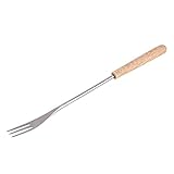 Grillgabel Edelstahl Marshmallow Toastgabel Hot Dog Gabel mit Holzgriff für Camping...