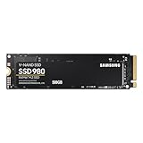 Samsung 980 NVMe M.2 SSD, 500 GB, PCIe 3.0, 3.500 MB/s Lesen, 3.000 MB/s...