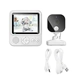 Bakkeny 2,8 Zoll LCD Video Babyphone 2.4G Wireless Sicherheit Baby Kamera 2-Wege Talk...