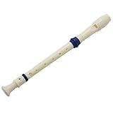 QWAMBVZE Student Kunststoff 8 Loecher Sopran-Blockfloete Beige Blau mit einem...