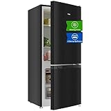 CHIQ Freistehender Kühlschrank mit Gefrierfach | Kühl-Gefrierkombination 114 cm Höhe,...