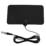 Pmandgk Flach HD Digital Indoor TV Antenne HDTV 50 Mile Range TVFox VHF UHF DVB