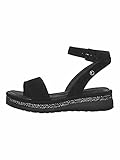 Tamaris Damen Plateau-Sandalen Schwarz, Schuhgröße:EUR 38