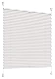 Sonello Plissee Klemmfix ohne Bohren 85cm x 140cm Weiß Faltrollo Plisseerollo Jalousie...