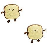 IMIKEYA 2 Stück Toastpuppe kinderkopfkissen kopfkissen Toastplüschtier Toys kinderkissen...