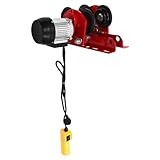 Elektrischer Seilzug 1T 370W Seilwinde 220V Werkstattkran Elektrische Hebezeuge 10m/min...