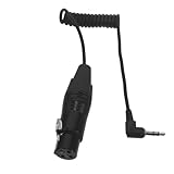 ULTECHNOVO Xlr Female Trs Mikrofonkabel mit Federleichtem Flexibel Einziehbarem Kabel...