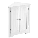 VASAGLE Eckschrank, Badezimmerschrank, mit Türen, verstellbare Ablage, für Badezimmer,...
