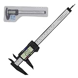 AUTUUCKEE Digitaler Messschieber, 0~150 mm Tiefe, digitaler Messschieber mit klarem LCD,...