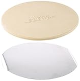 Cucina di Modena Pizza Calcolo: Pizzastein rund mit Aluminium-Tablett, Ø 26 cm...