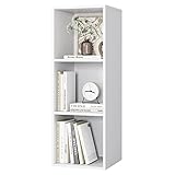 fevarbord Bücherregal mit 3 Fächern Bücherschrank Standregal Büroregal für...