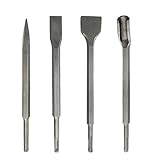 JAGTRADE Meißel-Bits, quadratischer/runder Griff, Karbonstahl, Spitzmeißel,...