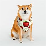 Hundehalstücher mit Obstäpfel-Motiv, bequeme Dreieck-Lätzchen aus Baumwolle für Hunde...