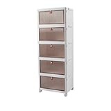 Premium faltbare Kunststoff-Aufbewahrungsboxen mit Deckel und Rädern, platzsparender...