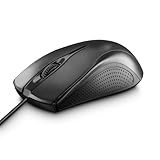 Hama Computermaus mit Kabel (Maus mit 3 Tasten für PC, Laptop oder Notebook, geeignet...