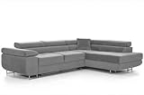 Ecksofa mit Schlaffunktion PASTI L-Form, Sofa Couch mit Bettkasten, 3-Sitzer...