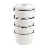 Mehrschichtige Lunchbox aus Edelstahl mit Lebensmitteltrennung, ideal für Mahlzeiten