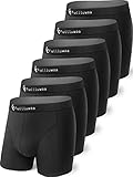 Fullluwaa Boxershorts Herren, 6er Pack Unterhosen Männer Retroshorts Boxer Baumwolle Men...