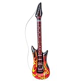 W WIDMANN MILANO Party Fashion 04815 - Aufblasbare Rockstargitarre mit Flammen, Länge...