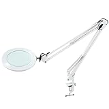 LED-Lupenleuchte, Lupenlampe - 105 mm 5-Dioptrien Glaslinse, 750 Lumen dimmbar...