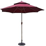 EVXOIJMS Garten-Sonnenschirme für den Außenbereich, 2,7 m, robuster Markt-Sonnenschirm...