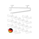 De-Plastik Schlaufengleiter | 5 cm Schlaufen | Innenlauf Vorhangschiene | Perfekte...