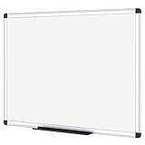 VIZ-PRO Magnetisches Whiteboard 120 x 90 cm Trocken abwischbare Tafel für Zuhause Küche...