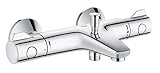 GROHE Grohtherm 800 - Thermostat- Wannenbatterie (inkl. Auslauf mit Mousseur,...