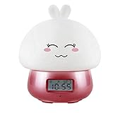 ppactvo Uhr Digitale Wanduhr Smart Wecker Licht Wecker Digitaler Wecker Nachttisch...