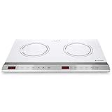 Navaris Doppel Induktionskochplatte 3500W - 2 Kochfelder mit Timer Touch Display...