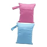 ELAYARD 2 Stück Teiliges wasserdichte Windeltaschen mit Doppelreißverschluss Nasstaschen...